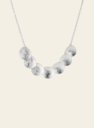 Lily necklace, silver