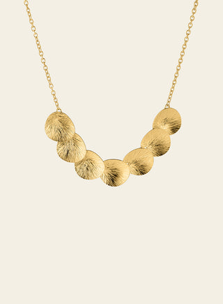 Lily necklace, goldplated silver