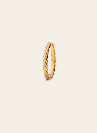 Toivo sormus 3mm, keltakultaa