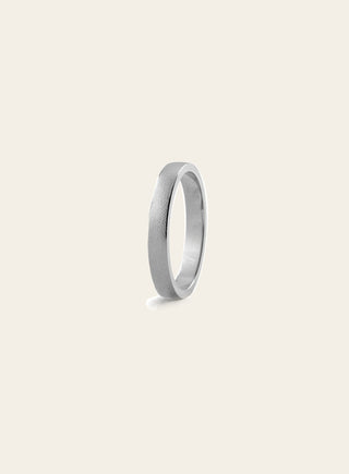 Silo ring 3mm, white gold