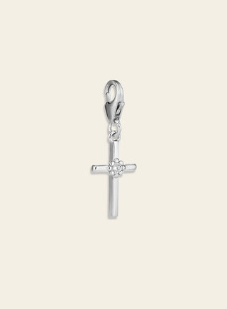 Daisy risti charm, hopeaa