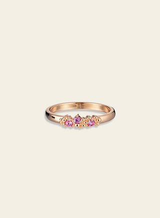Tiara sormus safiireilla 2,4mm, keltakultaa